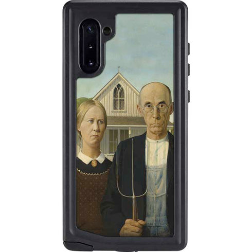 Grant Wood American Gothic Galaxy Cases